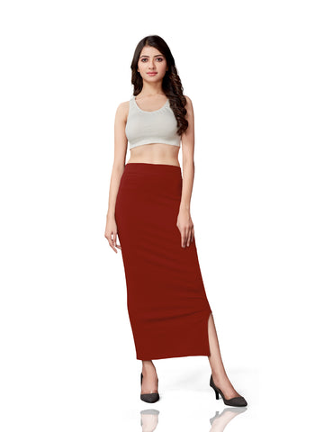 Saree Shapewear Cotton Straight Cut - Maroon