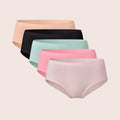 Munns & Mars Womens Seamless Bonded Hipster Panty - Pack of 5