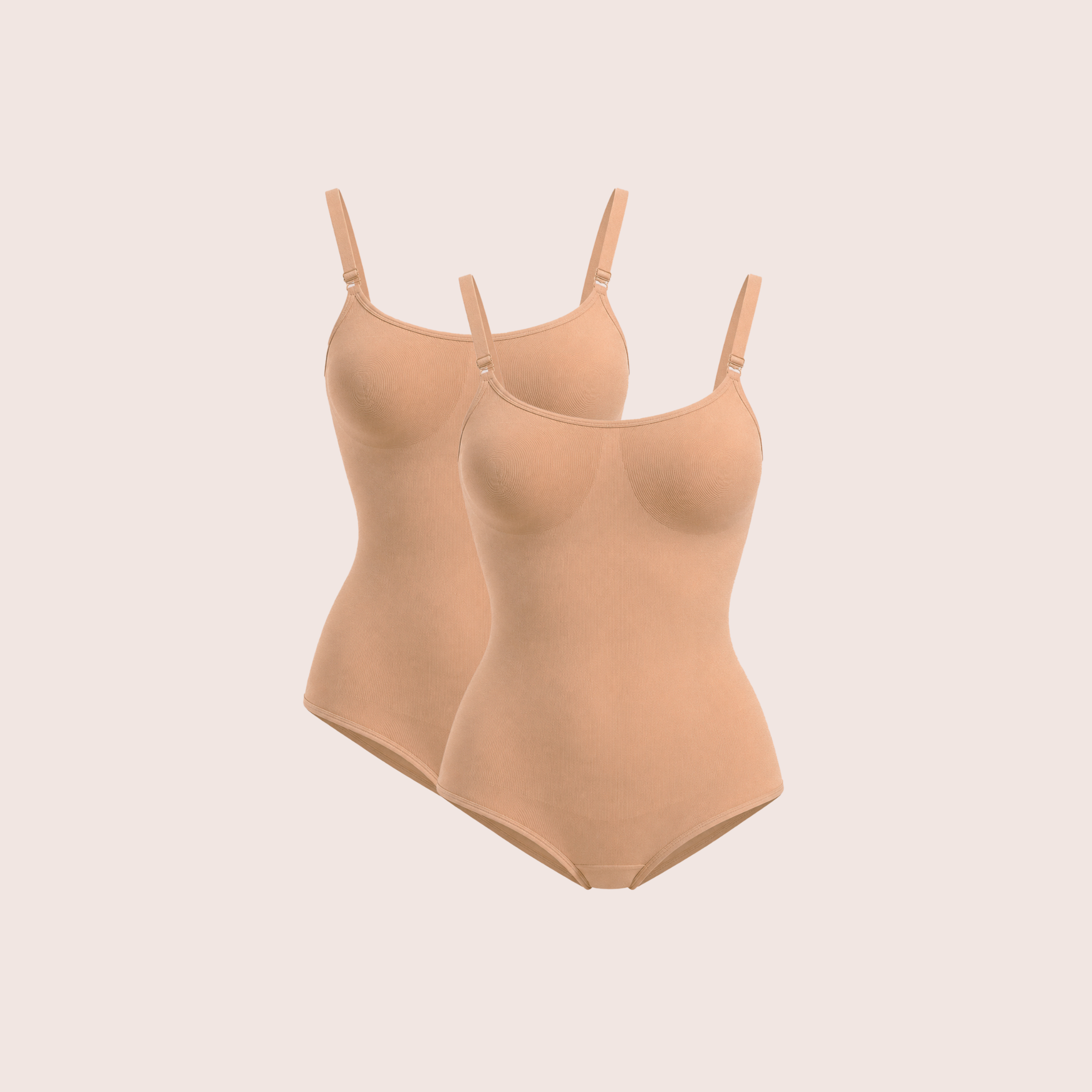 Munns & Mars Womens Seamless Bodysuit Shapewear - Pack of 2