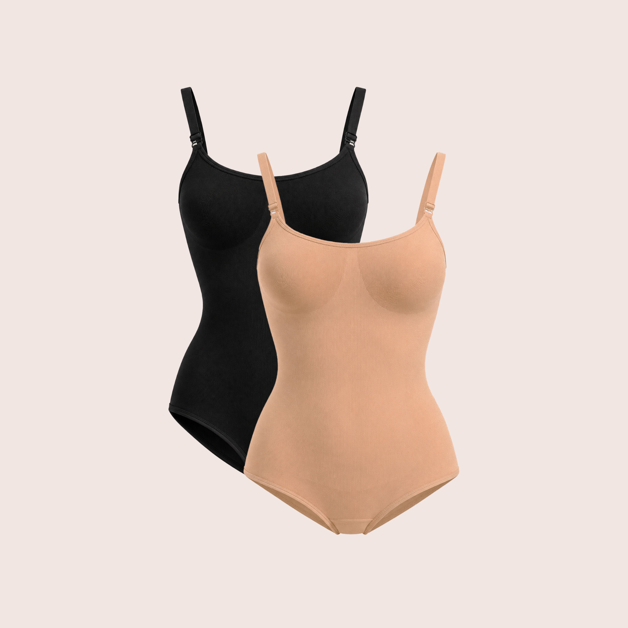 Munns & Mars Womens Seamless Bodysuit Shapewear - Pack of 2