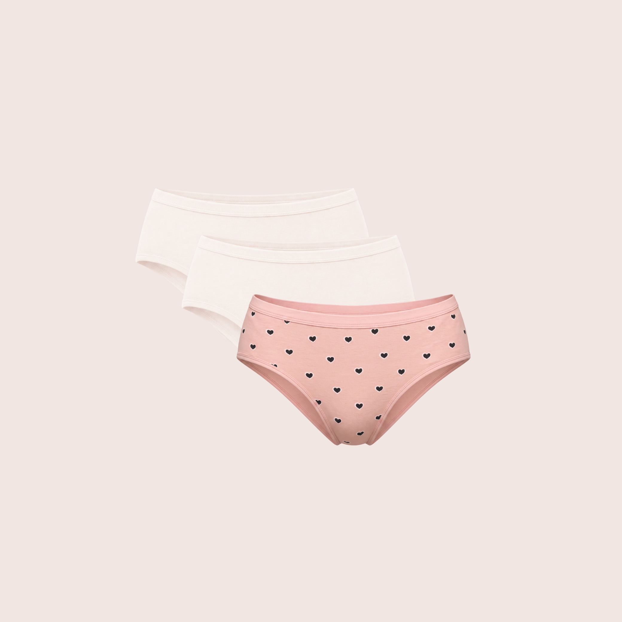 Munns & Mars Womens Cotton Printed Mid Waist Hipster Panty Pack of 3