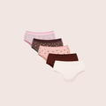 Munns & Mars Womens Pack of 5 Cotton Panties