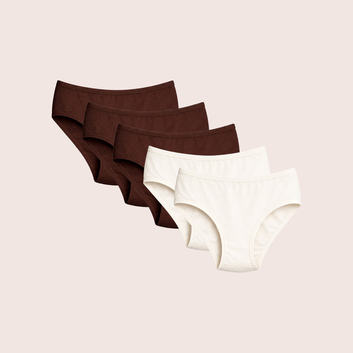 Munns & Mars Womens Pack of 5 Cotton Panties