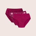 Munns & Mars Womens Cotton Printed Mid Waist Hipster Panty Pack of 3