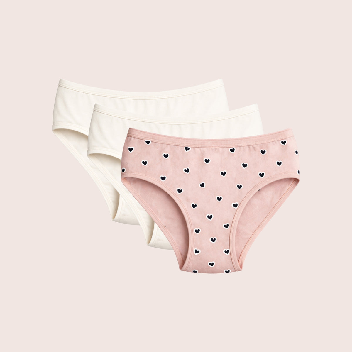 Munns & Mars Womens Cotton Printed Mid Waist Hipster Panty Pack of 3