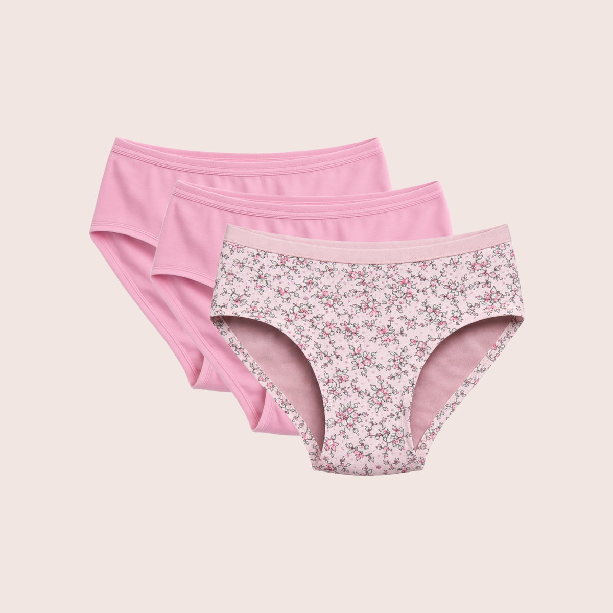 Munns & Mars Womens Cotton Printed Mid Waist Hipster Panty Pack of 3