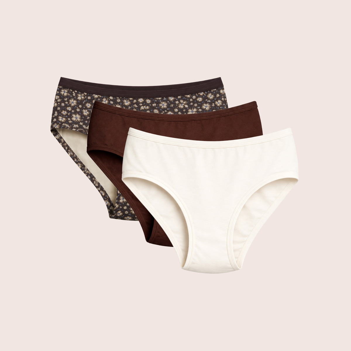 Munns & Mars Womens Cotton Printed Mid Waist Hipster Panty Pack of 3