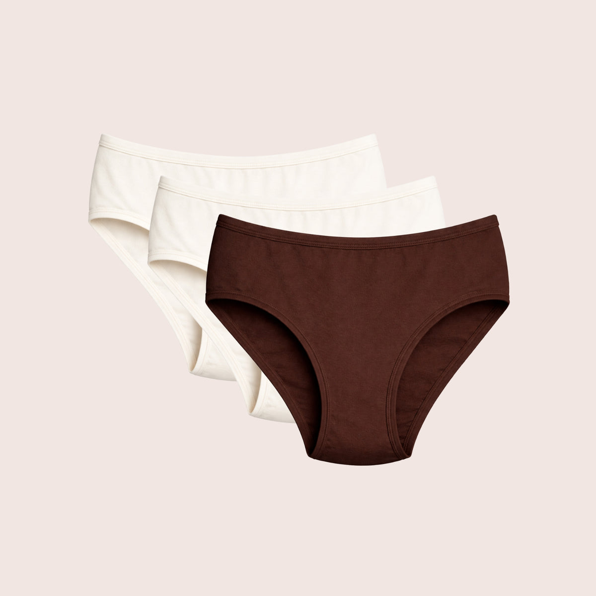 Munns & Mars Womens Cotton Mid Waist Hipster Panty Pack Of 3