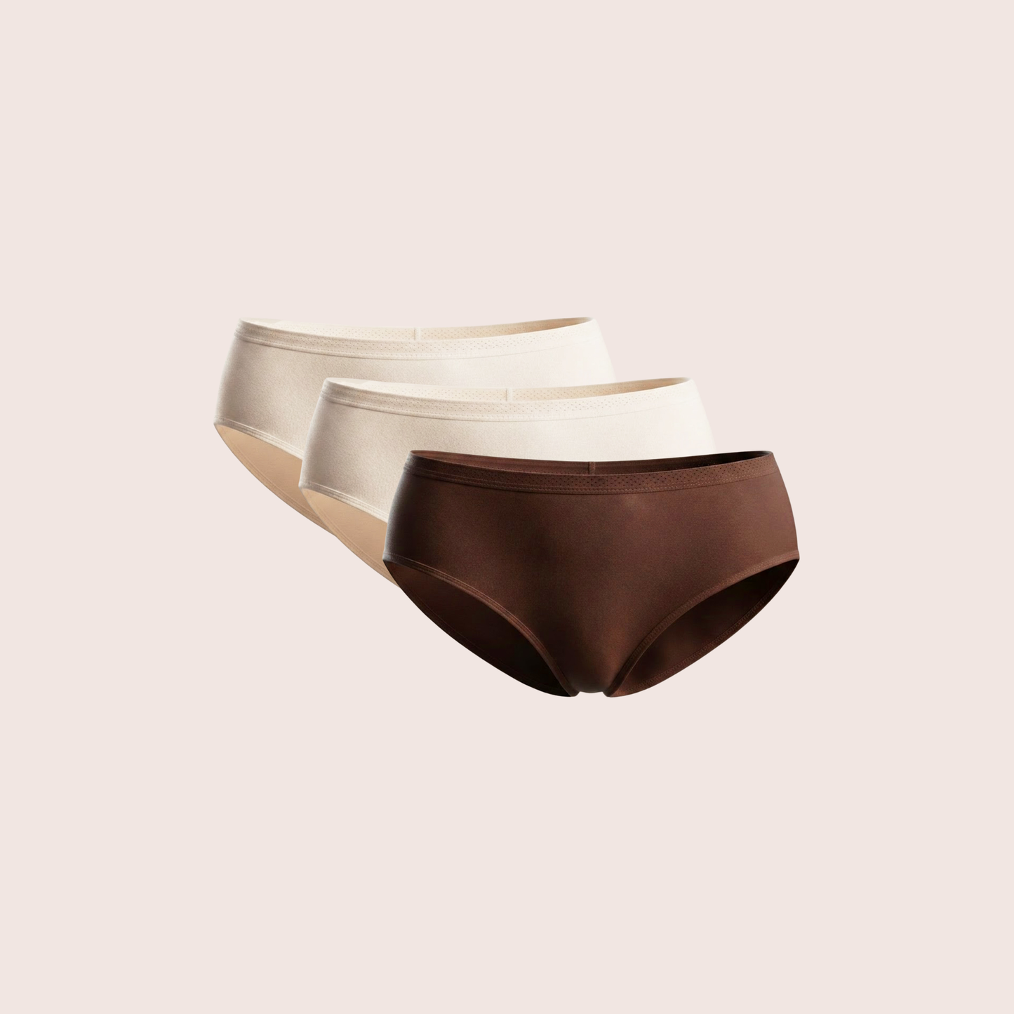Munns & Mars Womens Cotton Mid Waist Hipster Panty Pack Of 3