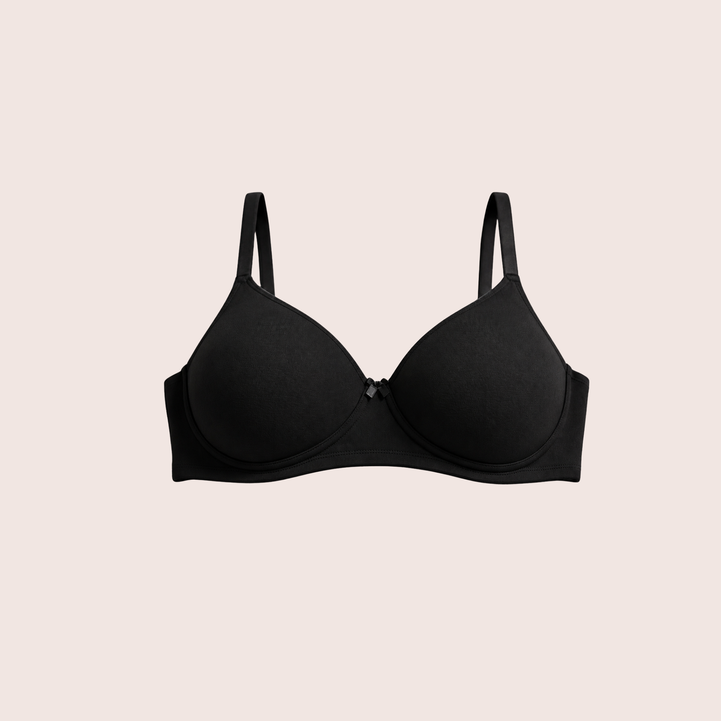 Munns & Mars Womens Cotton Lightly Padded Plain T-Shirt Bra