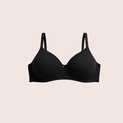 Munns & Mars Womens Cotton Lightly Padded Plain T-Shirt Bra