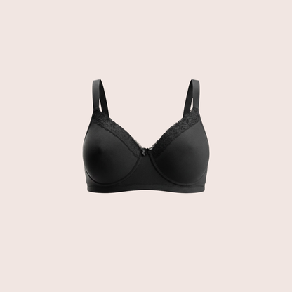 Munns & Mars Womens Cotton Lightly Padded Lace T-Shirt Bra