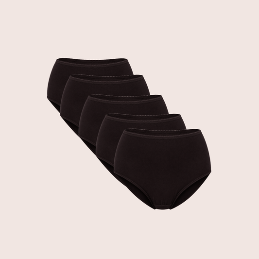 Munns & Mars Cotton Full coverage Hipster Panty - Pack 5