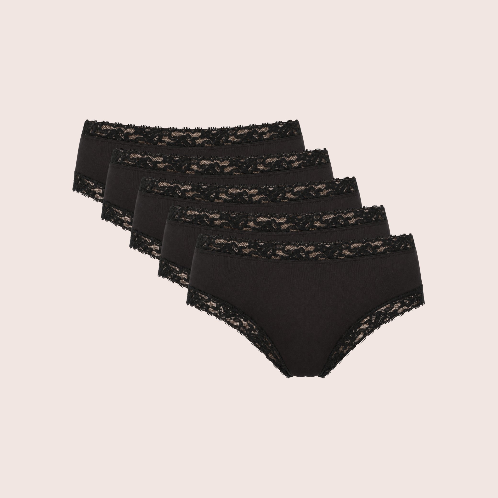 High Waist Bikini (With Lace) - Pack of 5