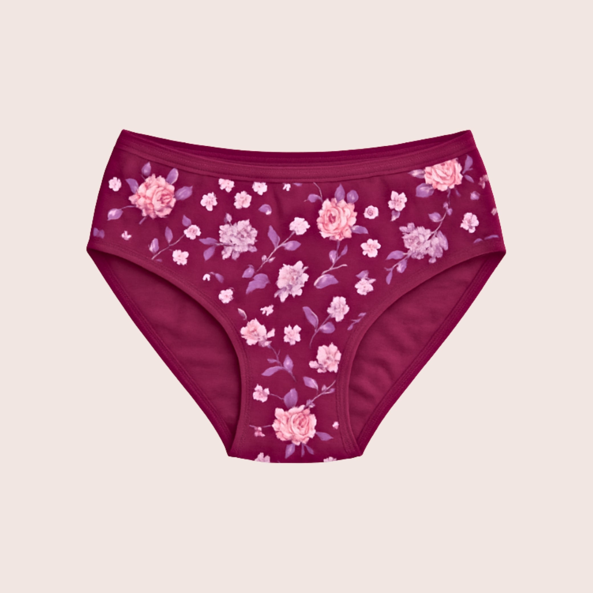 Munns & Mars Womens Cotton Printed Mid Waist Hipster Panty
