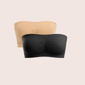 Munns & Mars Womens Seamless Non-Padded Tube Bra - Pack of 2