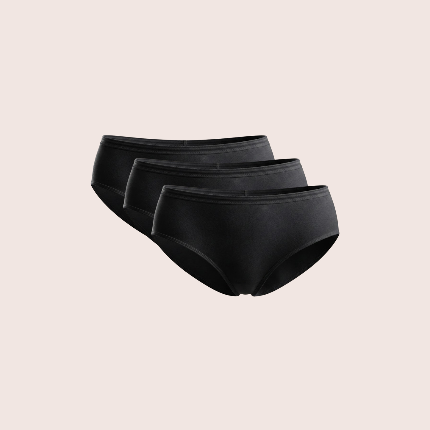 Munns & Mars Womens Cotton Mid Waist Hipster Panty Pack Of 3