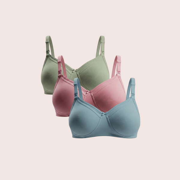 Munns & Mars Pack of 3 Womens Maternity Bra