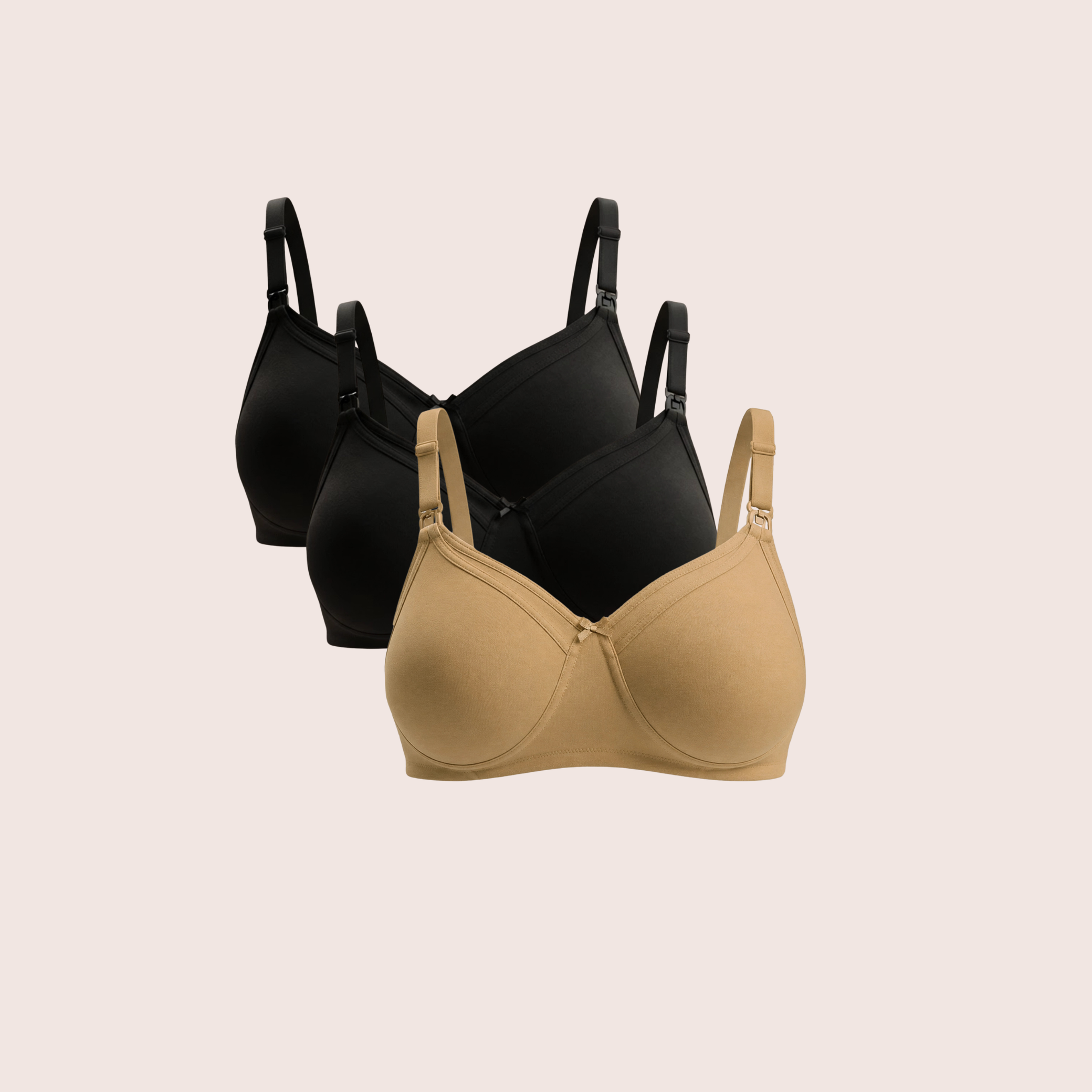 Munns & Mars Pack of 3 Womens Maternity Bra