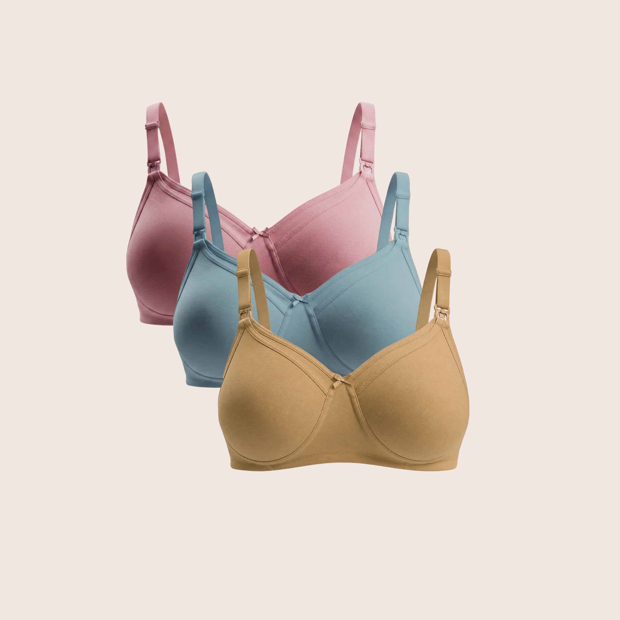 Munns & Mars Pack of 3 Womens Maternity Bra