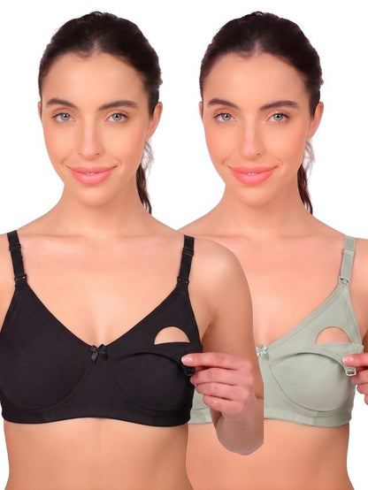 Munns & Mars Pack of 2 Women's Maternity Bra