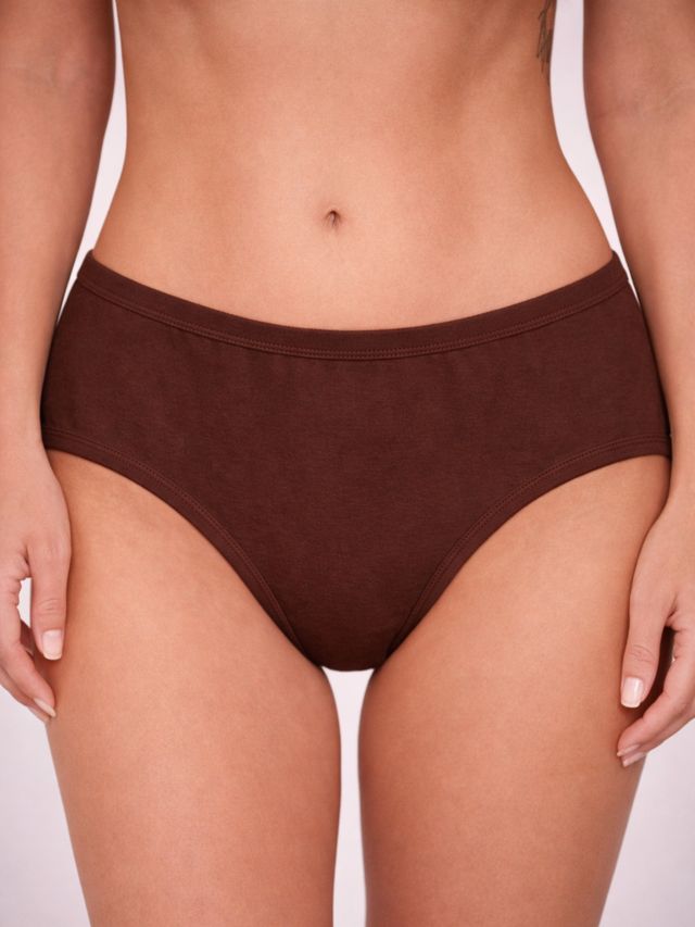 Munns & Mars Womens Cotton Mid Waist Hipster Panty Pack Of 3