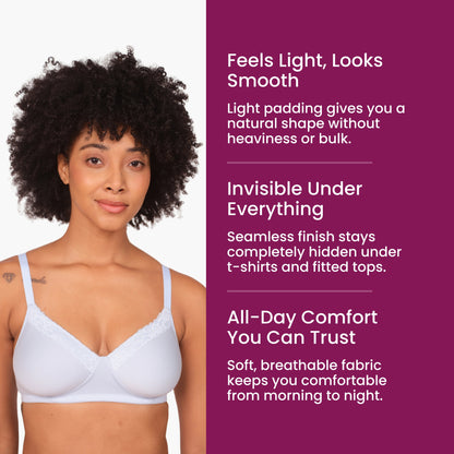 Munns & Mars Lingeries Set- T-shirt Bra & Mid Waist Hipster Panty with Outer Elastic