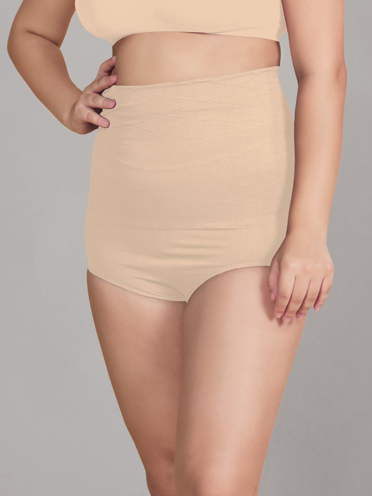 Munns & Mars Trendy Tummy Tucker Brief Combo - Beige/Black