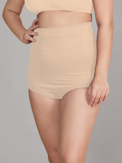 Munns & Mars Trendy Tummy Tucker Brief Combo - Beige/Black