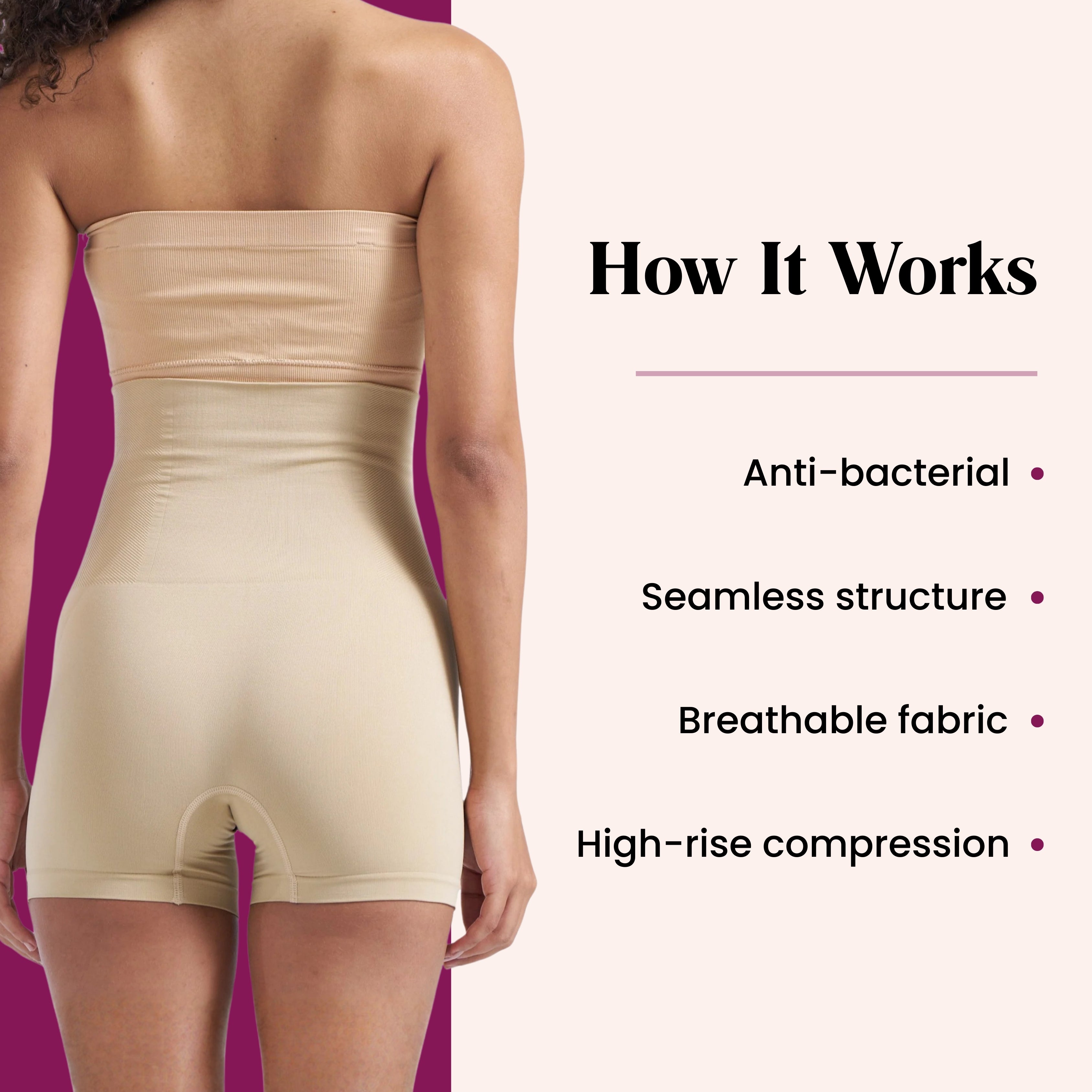 Munns & Mars Tummy and Thigh Shorts - Beige