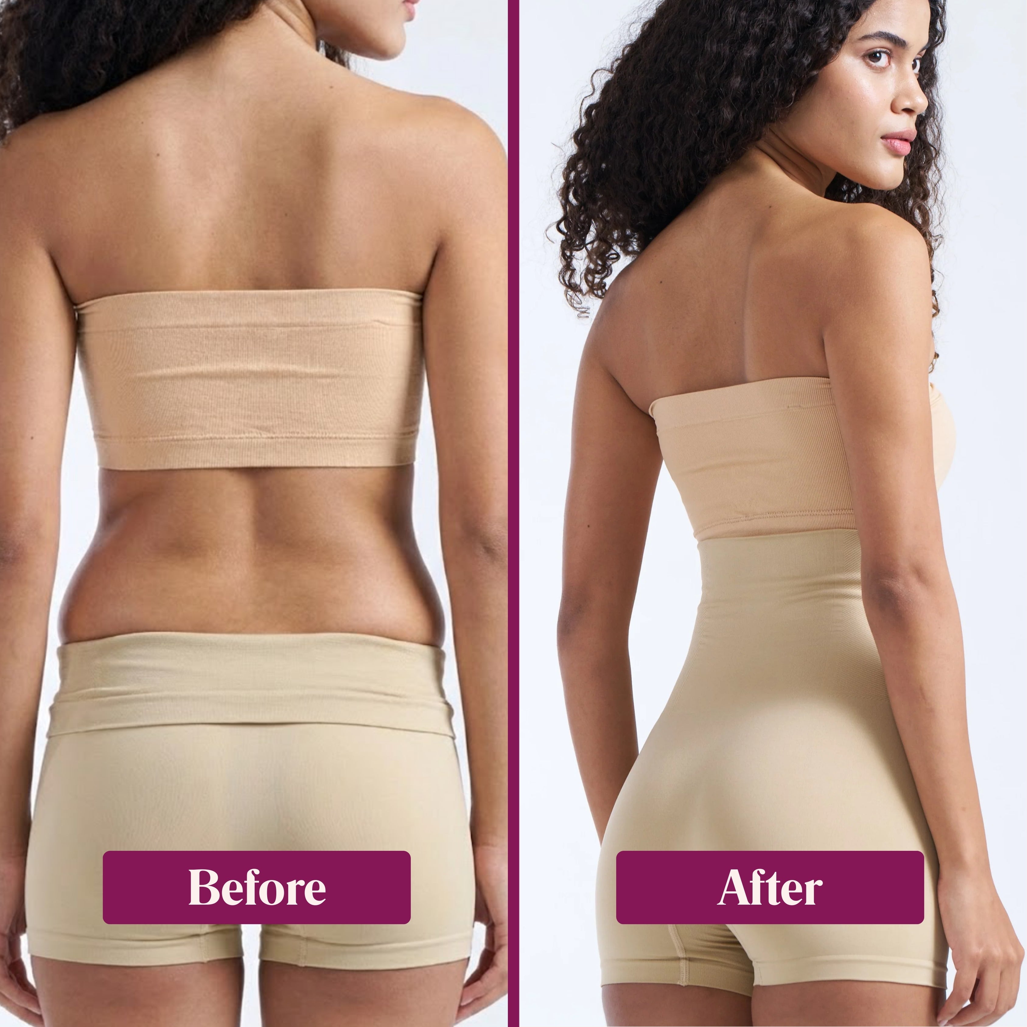 Munns & Mars Tummy and Thigh Shorts - Beige