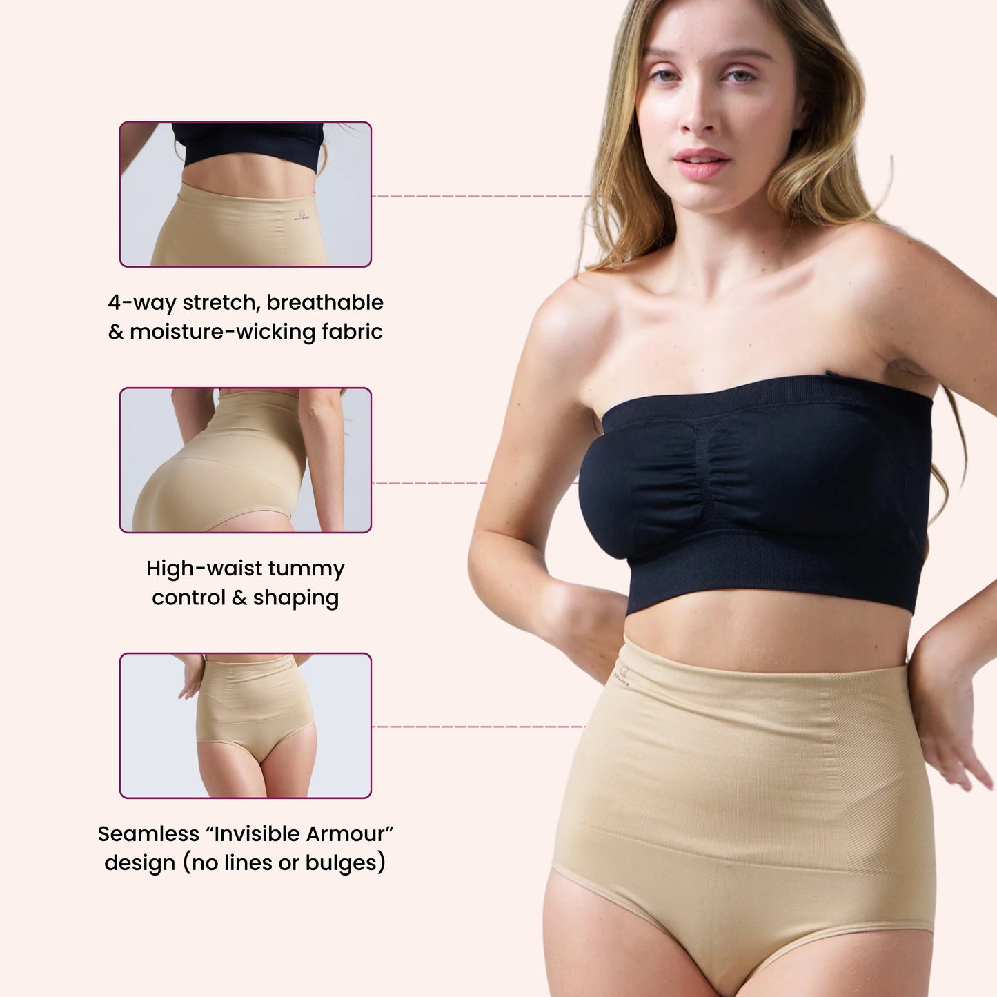 Munns & Mars Tummy Tucker Panty - Beige