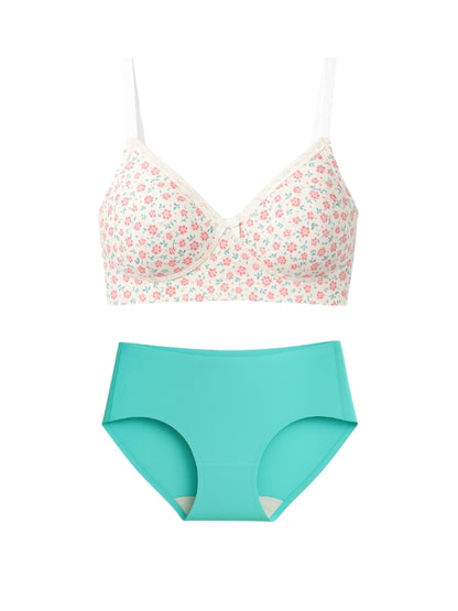 Munns & Mars Lingeries Set- T-shirt Bra & Seamless Bonded Hipster Panty