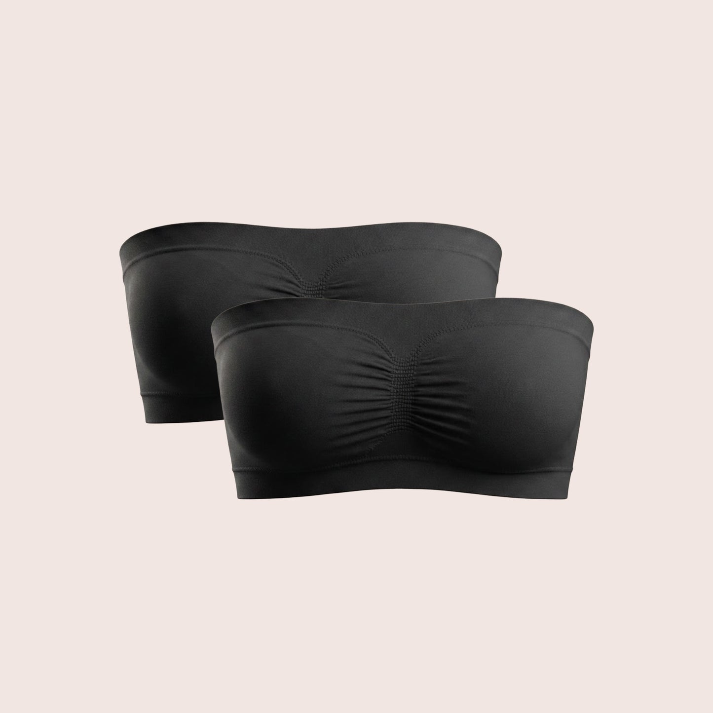 Munns & Mars Womens Seamless Non-Padded Tube Bra - Pack of 2