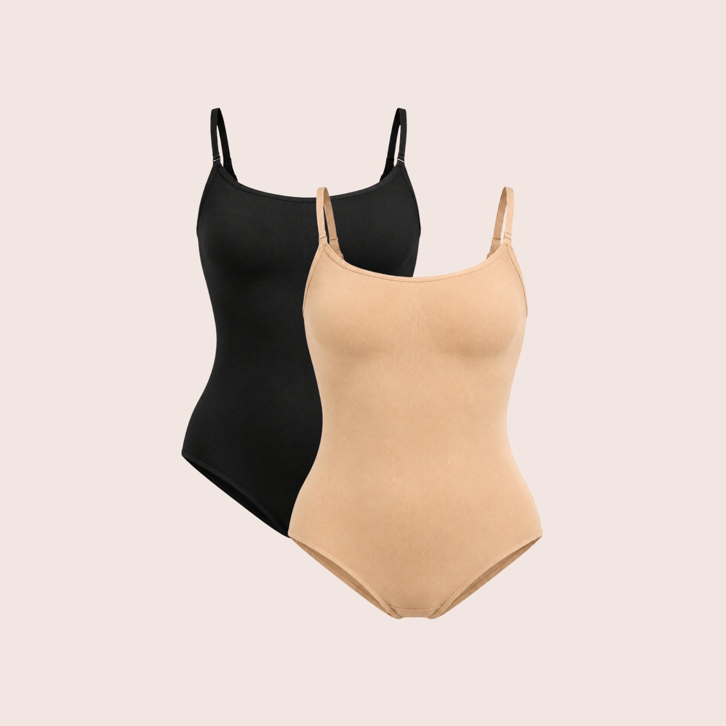 Munns & Mars Womens Seamless Bodysuit Shapewear - Pack of 2