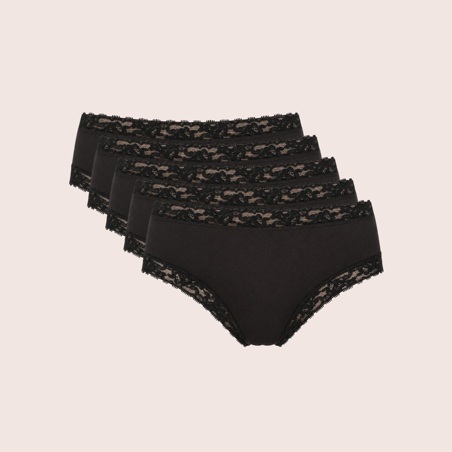 High Waist Bikini (With Lace) - Pack of 5