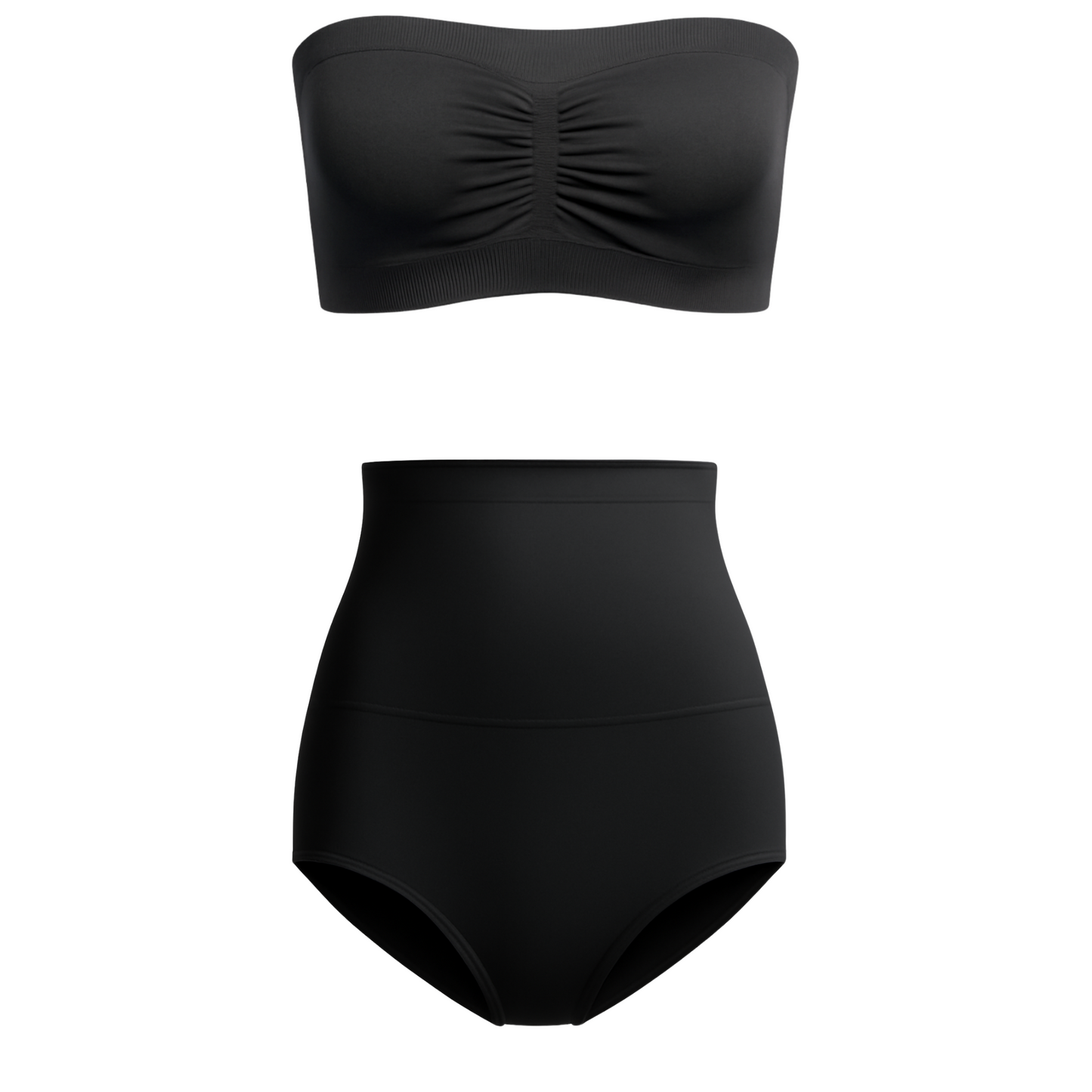 Munns & Mars Bundle of Seamless Non-Padded Tube Bra And Tummy Tucking Panty