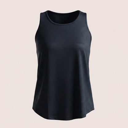 Munns & Mars Womens Activewear Boxpleated Tank Top for Women