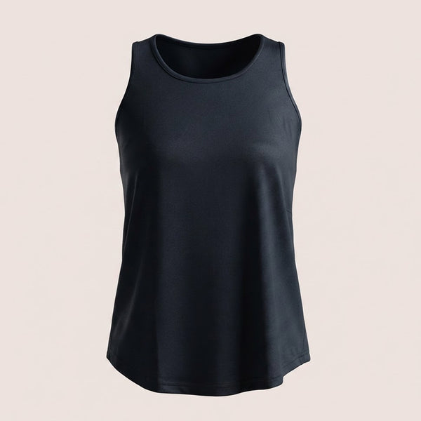 Munns & Mars Womens Activewear Boxpleated Tank Top for Women