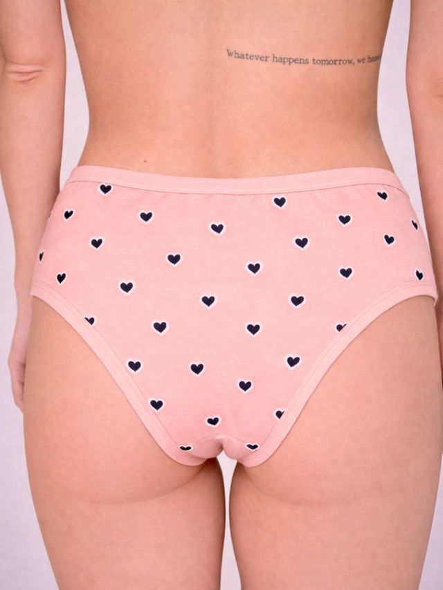 Munns & Mars Womens Cotton Printed Mid Waist Hipster Panty