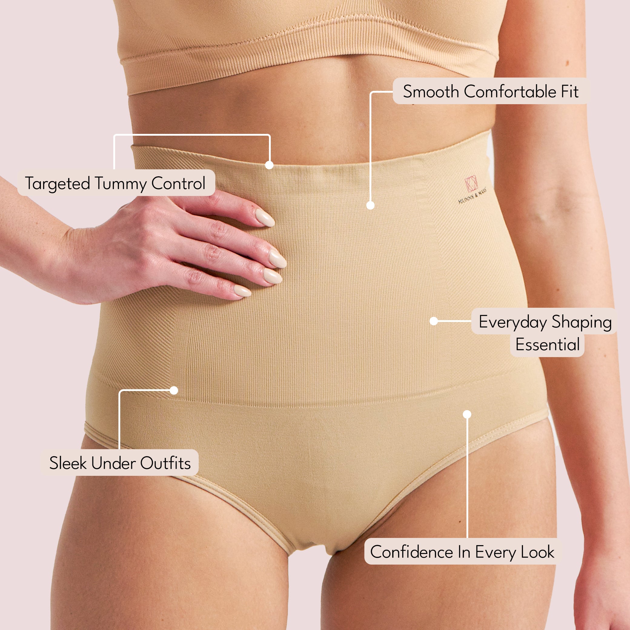 Munns & Mars Womens Tummy Tucker Panty Shapewear