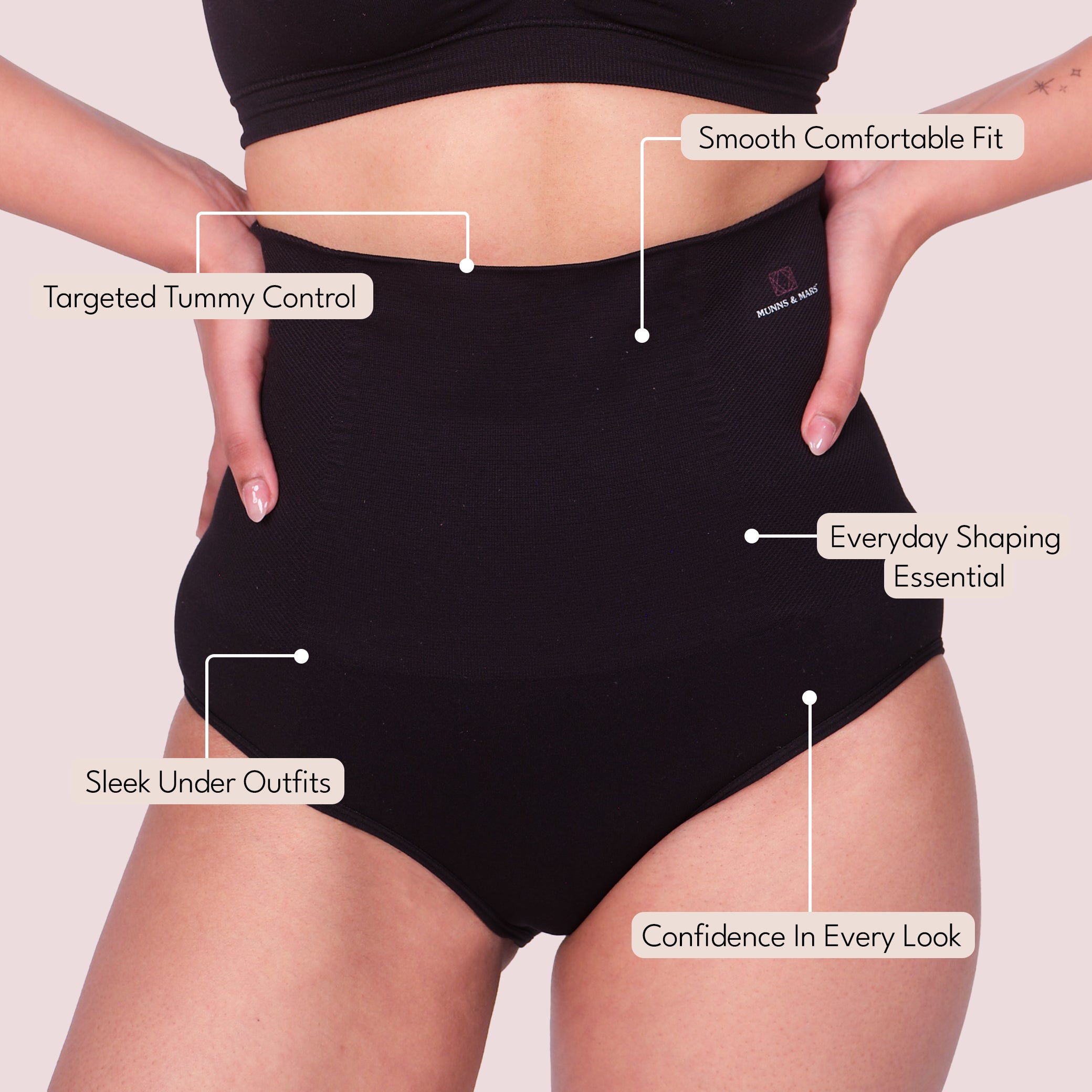 Munns & Mars Womens Tummy Tucker Panty Shapewear