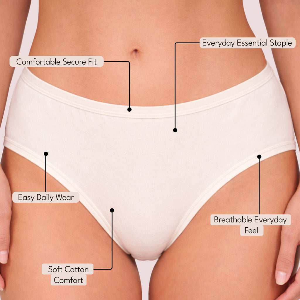 Munns & Mars Womens Pack of 5 Cotton Panties