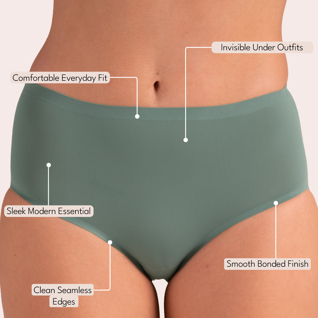 Munns & Mars Womens Seamless Bonded Hipster Panty - Pack of 7