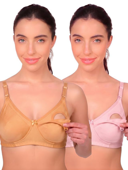Munns & Mars Pack of 2 Women's Maternity Bra