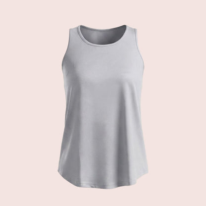 Munns & Mars Womens Activewear Boxpleated Tank Top for Women