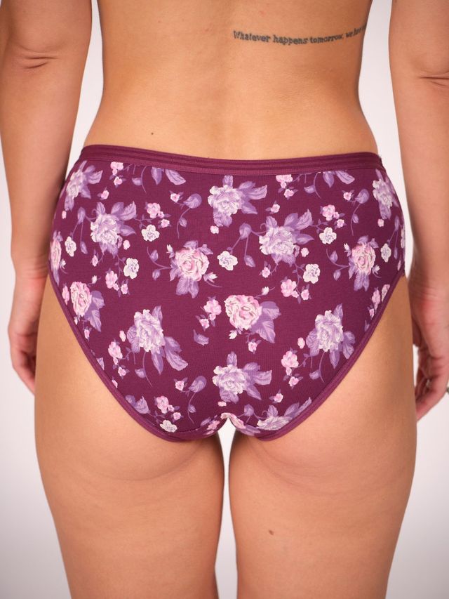 Munns & Mars Womens Cotton Printed Mid Waist Hipster Panty Pack of 3