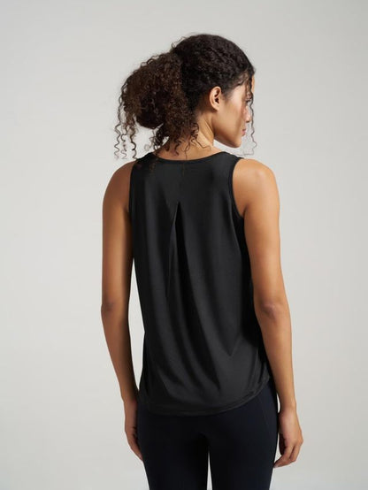 Munns & Mars Womens Activewear Boxpleated Tank Top for Women