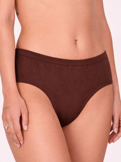 Munns & Mars Womens Cotton Mid Waist Hipster Panty