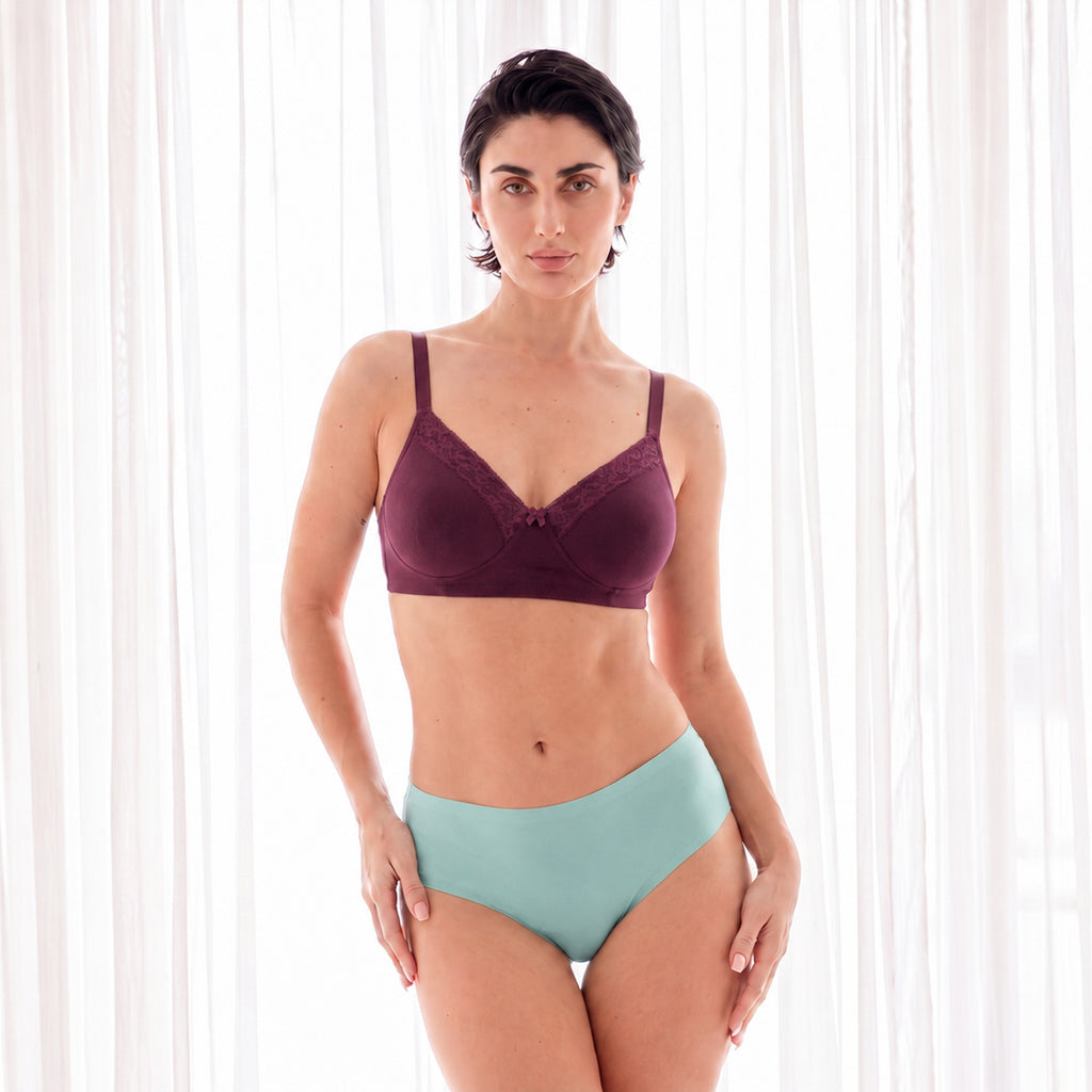 Munns & Mars Womens Seamless Bonded Hipster Panty - Pack of 5